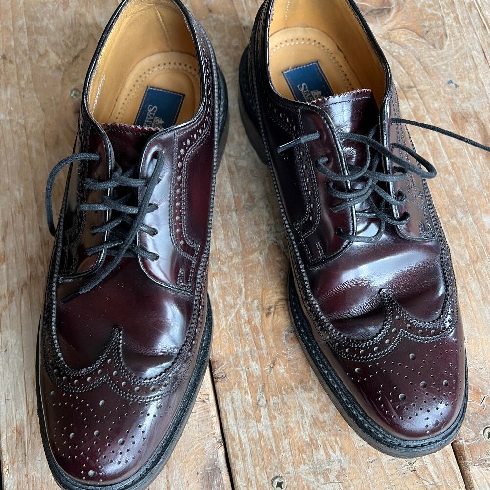 Stafford Mens Burgundy Dress shoes